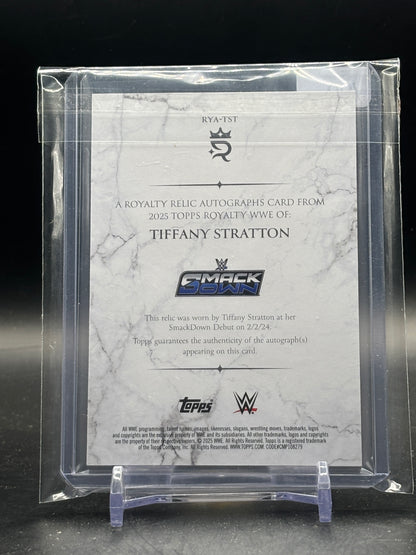 2025 Topps Royalty WWE Tiffany Stratton Patch Auto 34/99