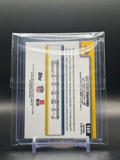 2025 Topps Chrome NFL Matthew Stafford Los Angeles Rams Lightboard