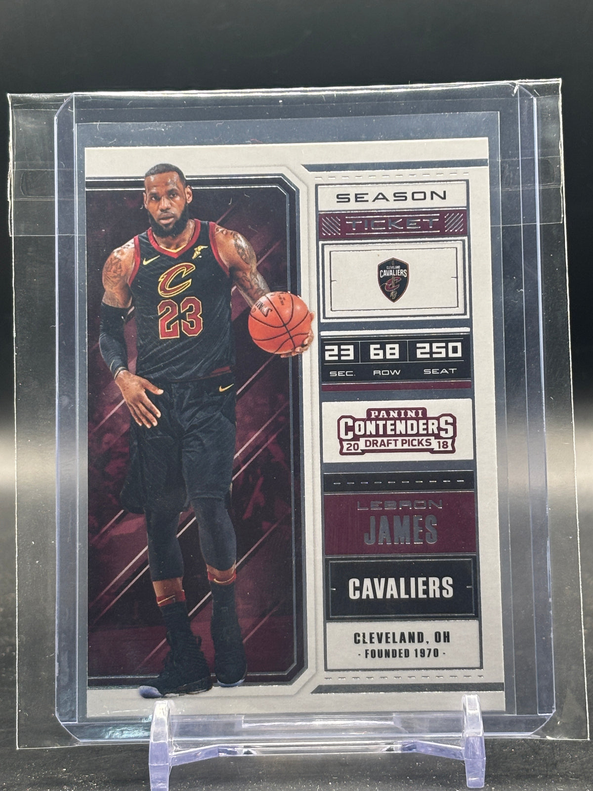 2018 Panini Contenders Draft Picks NBA LeBron James Clevland Cavaliers Season Ticket