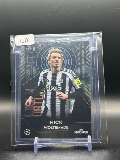 2025-26 Topps Knockout Nick Woltemade Newcastle United Black 05/10