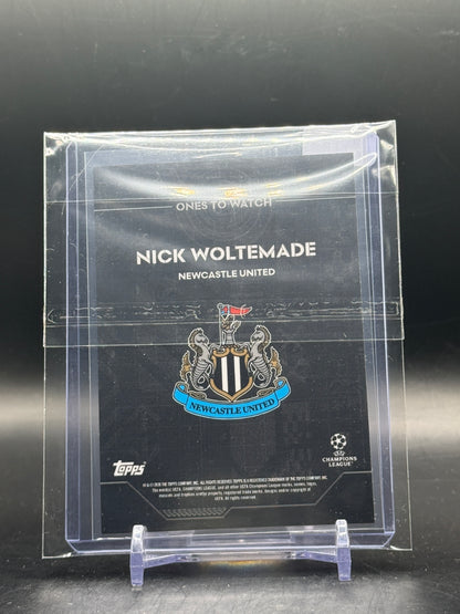 2025-26 Topps Knockout Nick Woltemade Newcastle United Black 05/10