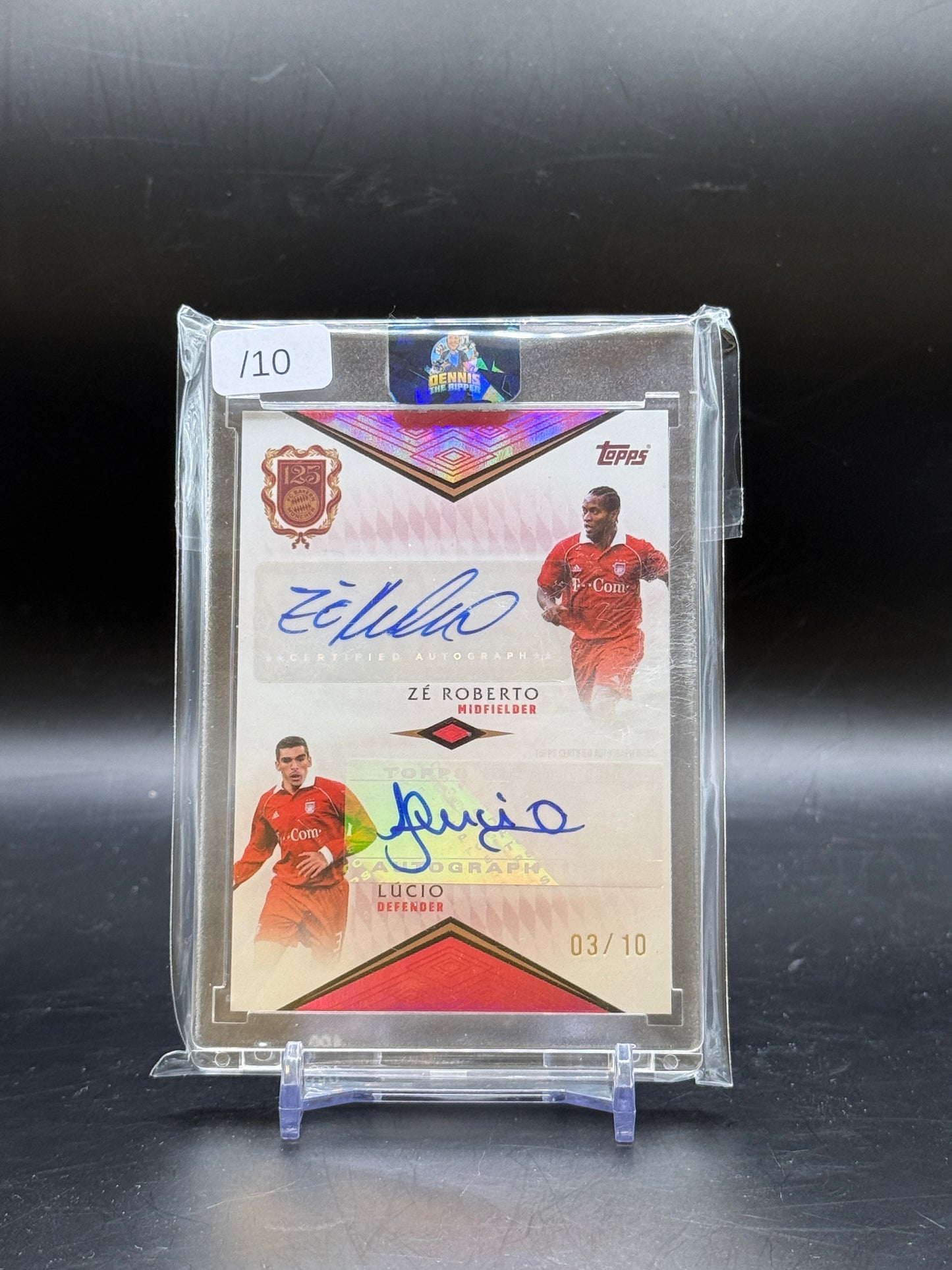 2025 Topps 125 Years FC Bayern München Ze Roberto / Lucio Decade Dual Auto 03/10