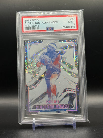2023 Panini Recon NBA Shai Gilgeous-Alexander Oklahoma City Thunder Contours PSA 9 159704419