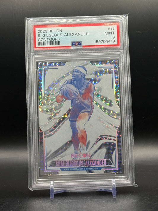 2023 Panini Recon NBA Shai Gilgeous-Alexander Oklahoma City Thunder Contours PSA 9 159704419