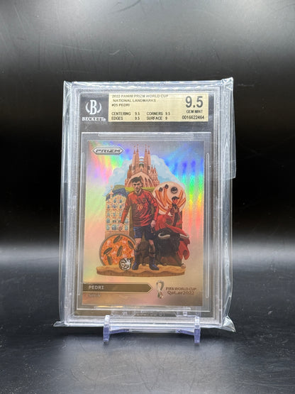 2022 Panini Prizm World Cup Pedri Spain National Landmarks Becket 9.5 0016622464