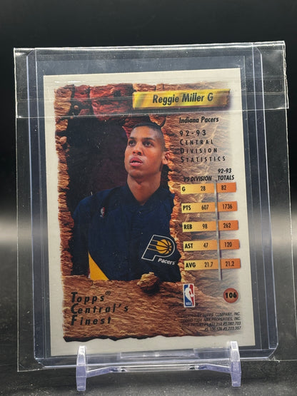 1994 Topps Finest NBA Reggie Miller Indiana Pacers #106