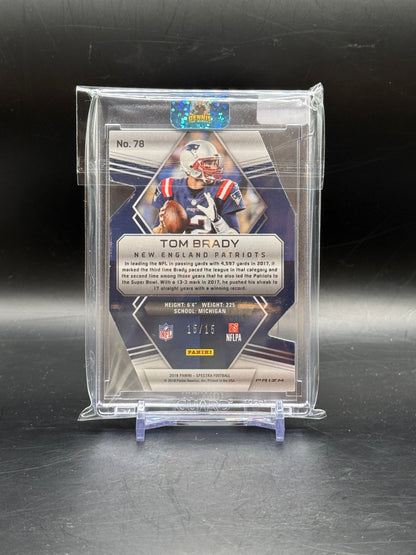 2018 Panini Spectra Die-Cut Tom Brady 15/15