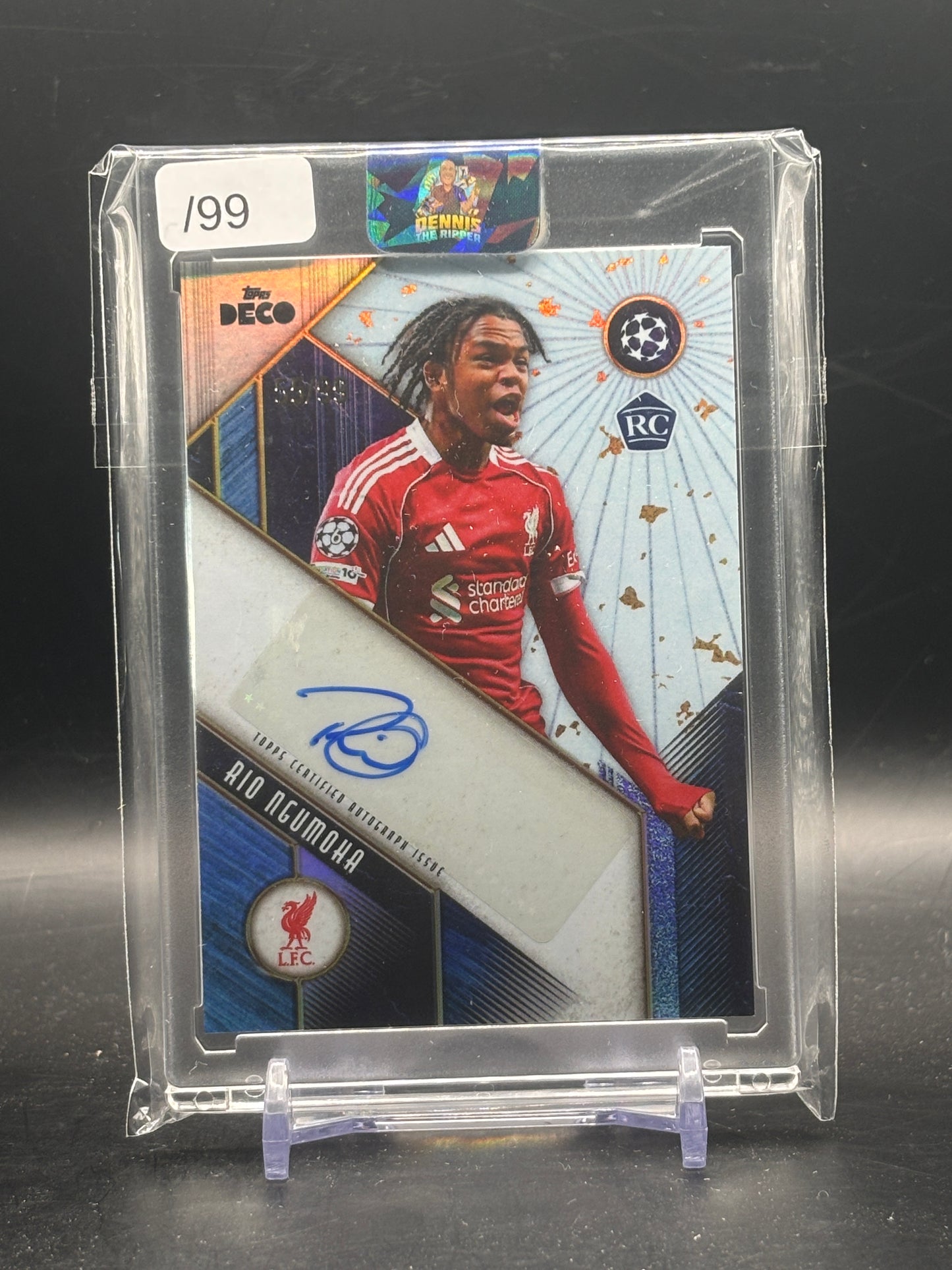 2025-26 Topps Deco UCC Rio Ngumoha Liverpool FC Auto 55/99