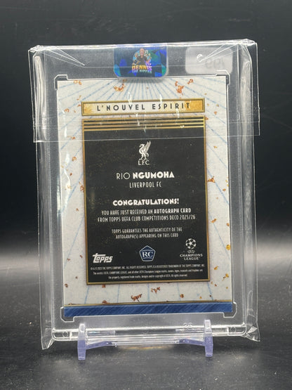 2025-26 Topps Deco UCC Rio Ngumoha Liverpool FC Auto 55/99