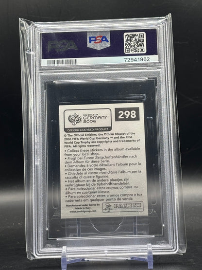 2006 Panini World Cup Sticker Cristiano Ronaldo Portugal PSA 9 72941962