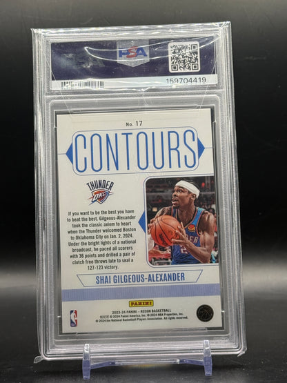 2023 Panini Recon NBA Shai Gilgeous-Alexander Oklahoma City Thunder Contours PSA 9 159704419