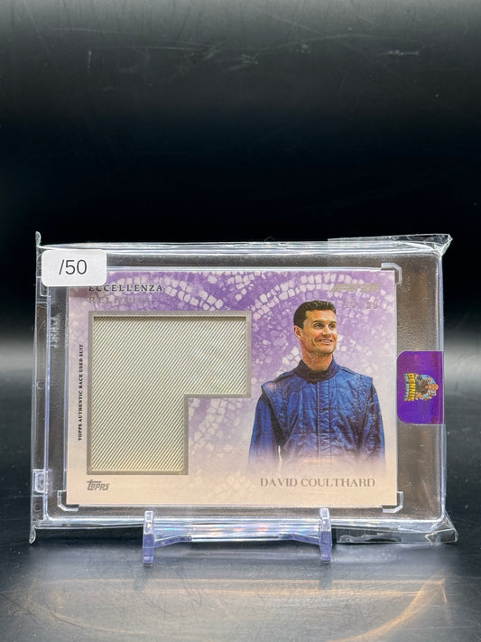 2025 Topps Eccellenza David Coulthard Patch 40/50