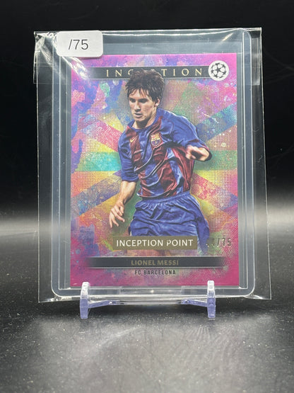 2024-25 Topps Inception UCC Lionel Messi FC Barcelona Purple Inception Point 44/75