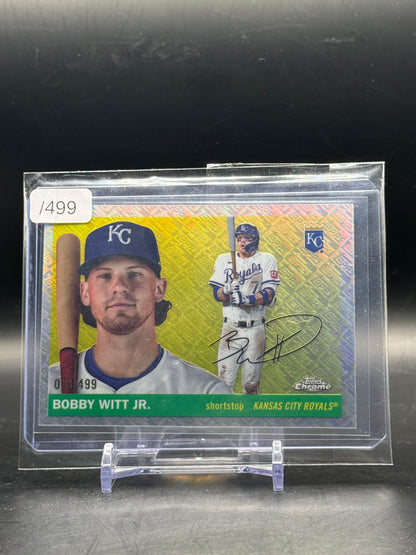 2025 Topps Platinum MLB Bobby Witt Jr. Kansas City Royals Logo Refractor 14/499