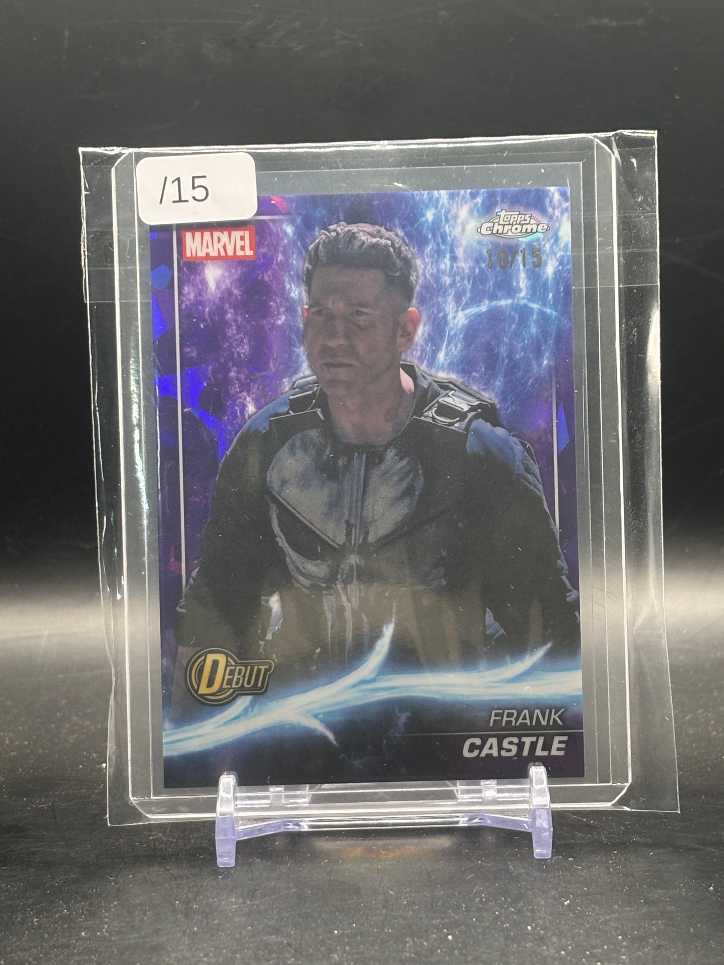 2025 Topps Chrome Sapphire Marvel Studios Frank Castle 10/15