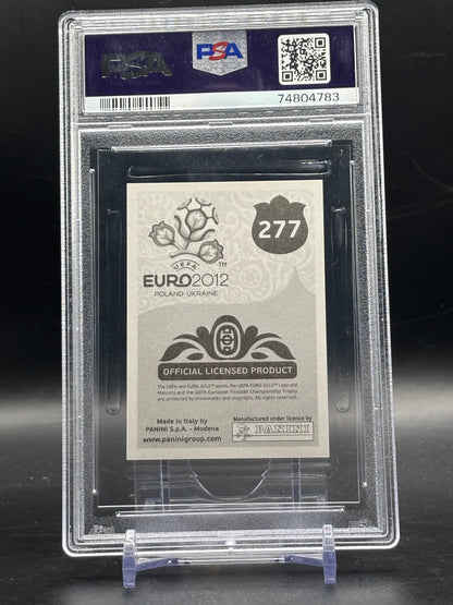 2012 Panini UEFA Euro Sticker Cristiano Ronaldo Portugal PSA 8 74804783