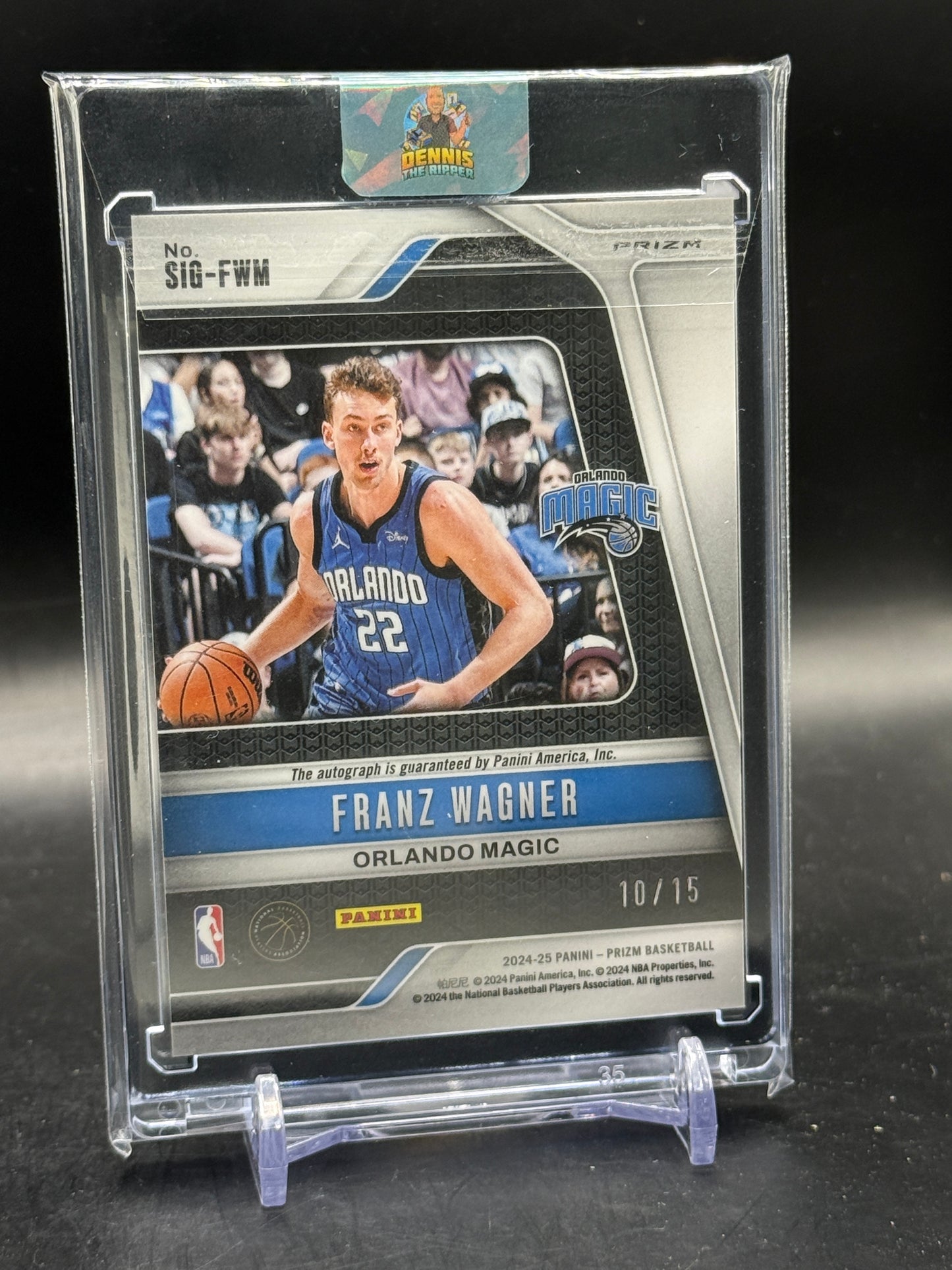 2024-25 Panini Prizm NBA Franz Wagner Orlando Magic Snake Skin Auto 10/15