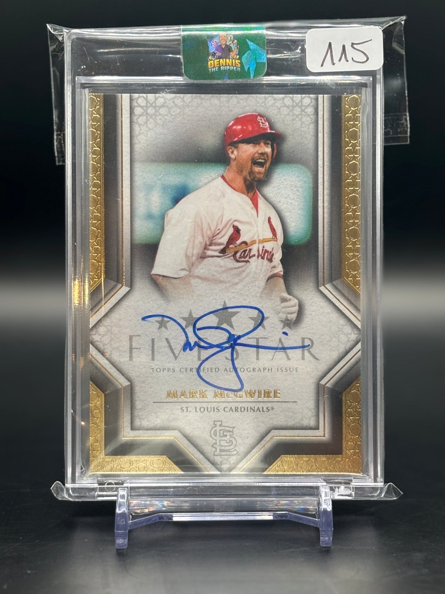 2023 Topps Five Star Cardinals Mark McGwire Auto