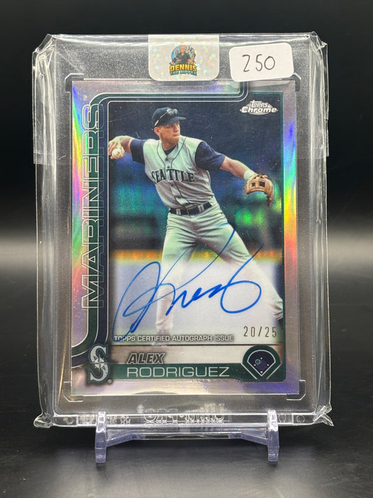 2024/25 Topps Chrome Alex Rodriguez 20/25 Auto