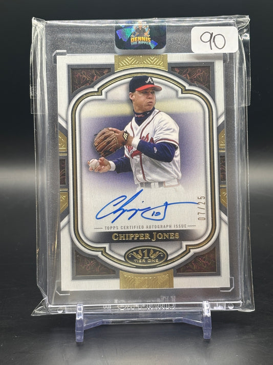 2023 Topps Tier One MLB Chipper Jones Auto 07/25