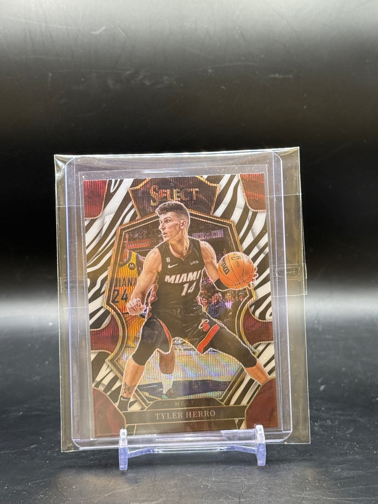 2022-23 Panini Select NBA Tyler Herro Miami Heat Premier Zebra