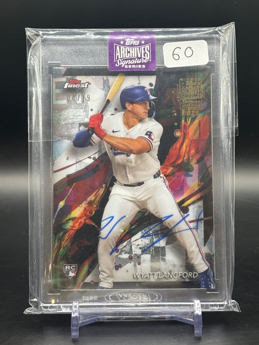 2025 Topps Archives Wyatt Langford Auto /19