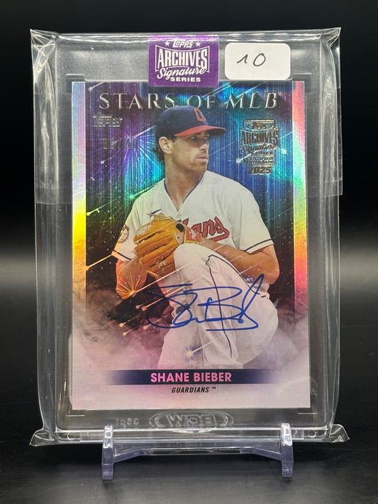 2025 Topps Archives Shane Bieber Auto /40