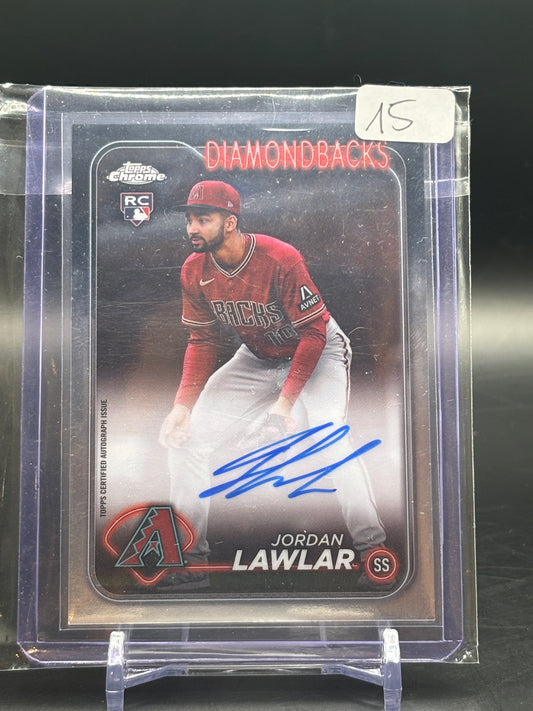2024 Topps Chrome Jordan Lawlar RC Auto