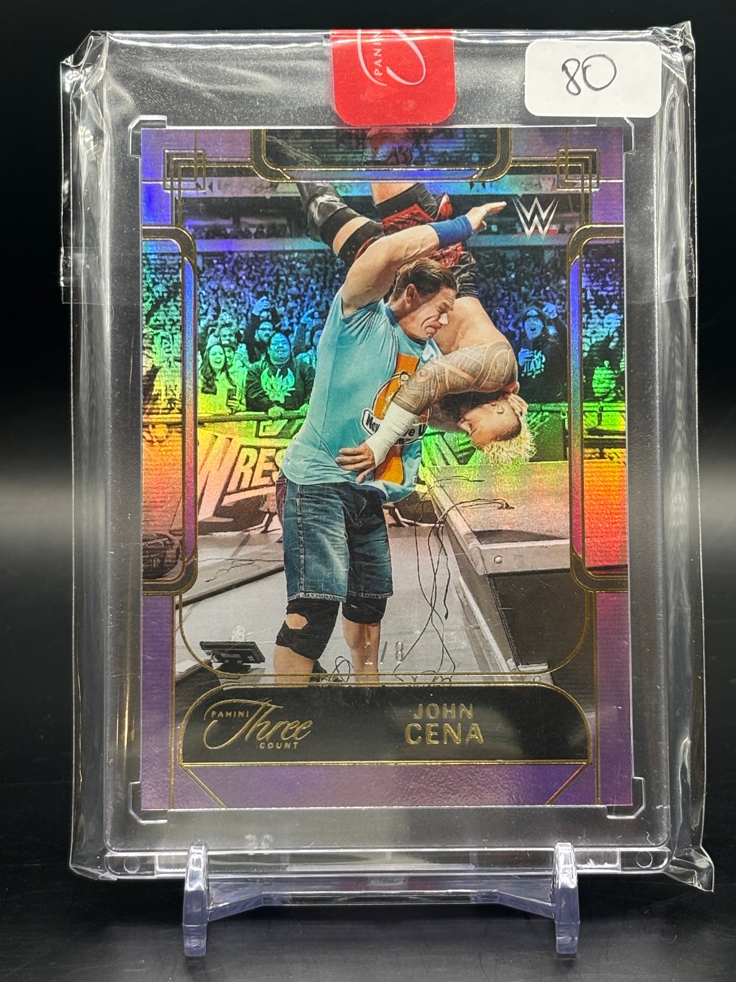 2024 Panini Three Count John Cena Purple 2/8