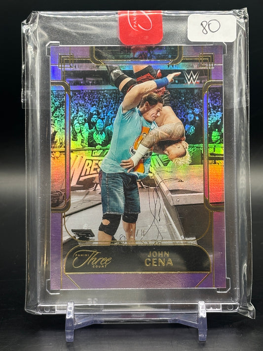 2024 Panini Three Count John Cena Purple 2/8