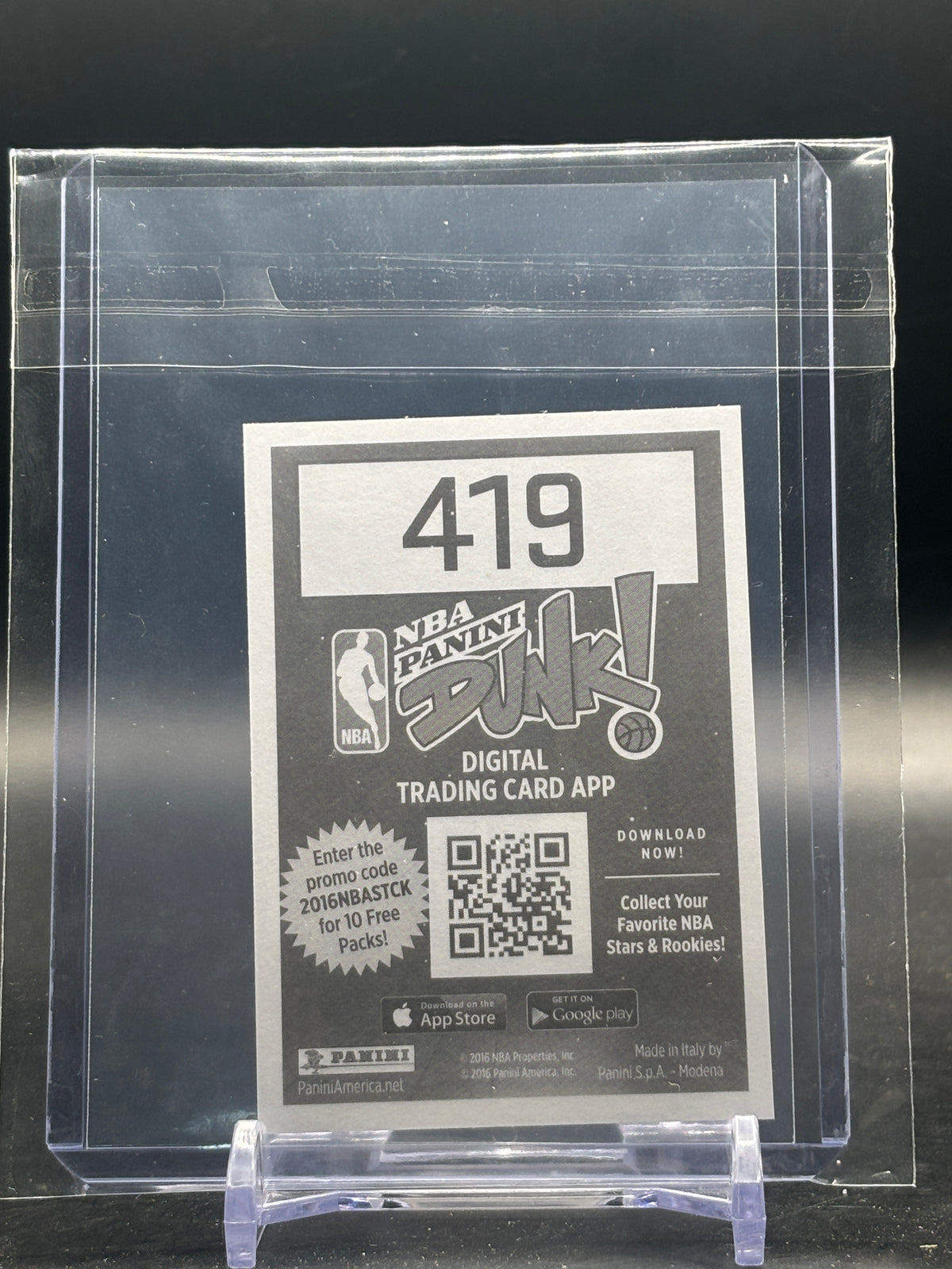 2016 Panini Dunk NBA Game 5 Caveliers Warriors Nr. 419