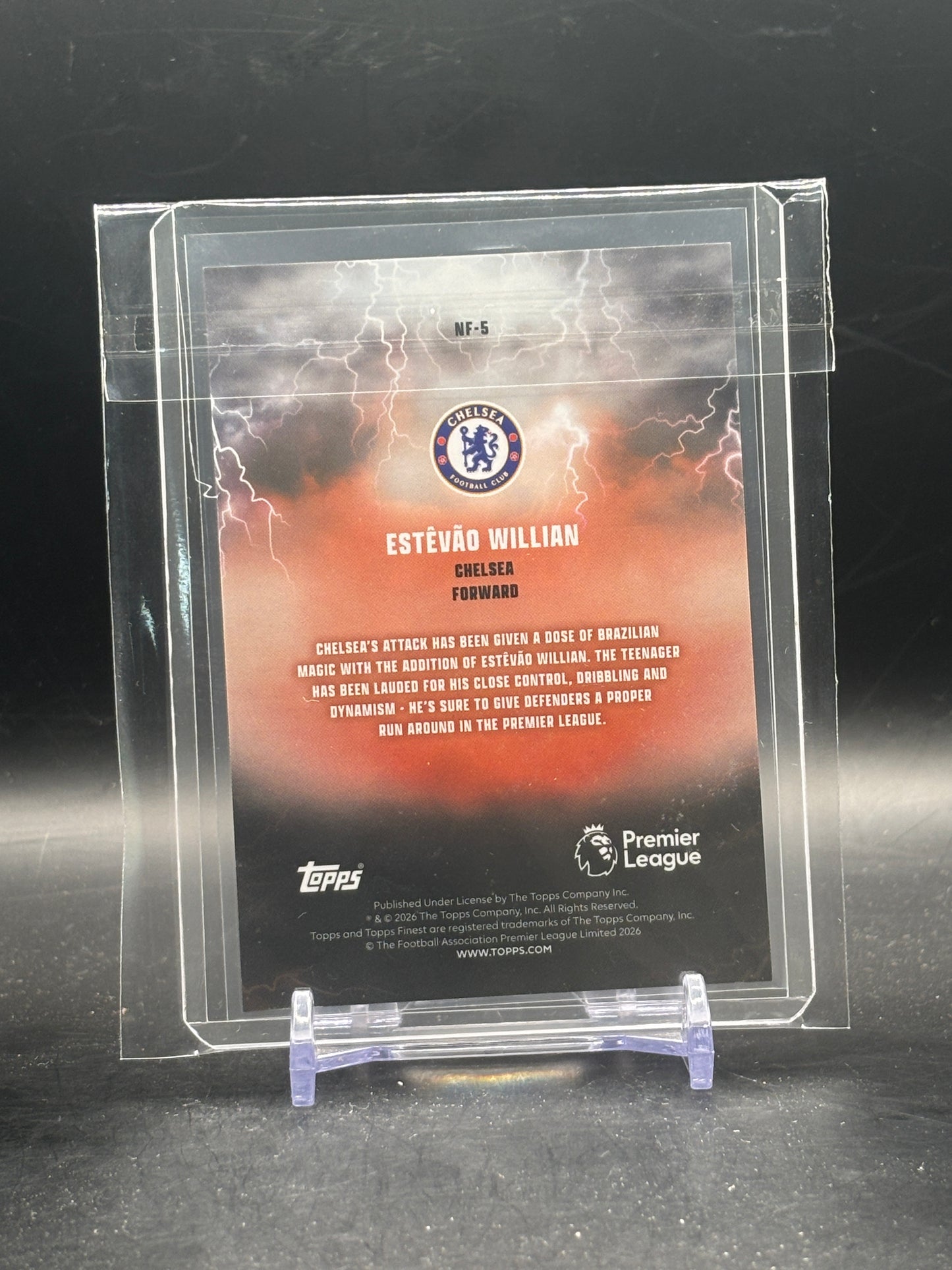 2026 Topps Finest Premier League Estevao Willian Chelsea Nightmare Fuel