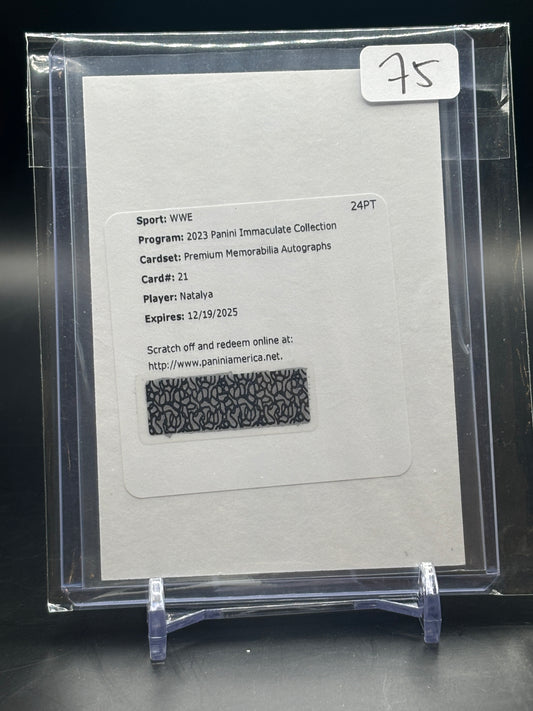 2023 Panini Immaculate Collection Natalya Redemption America #21