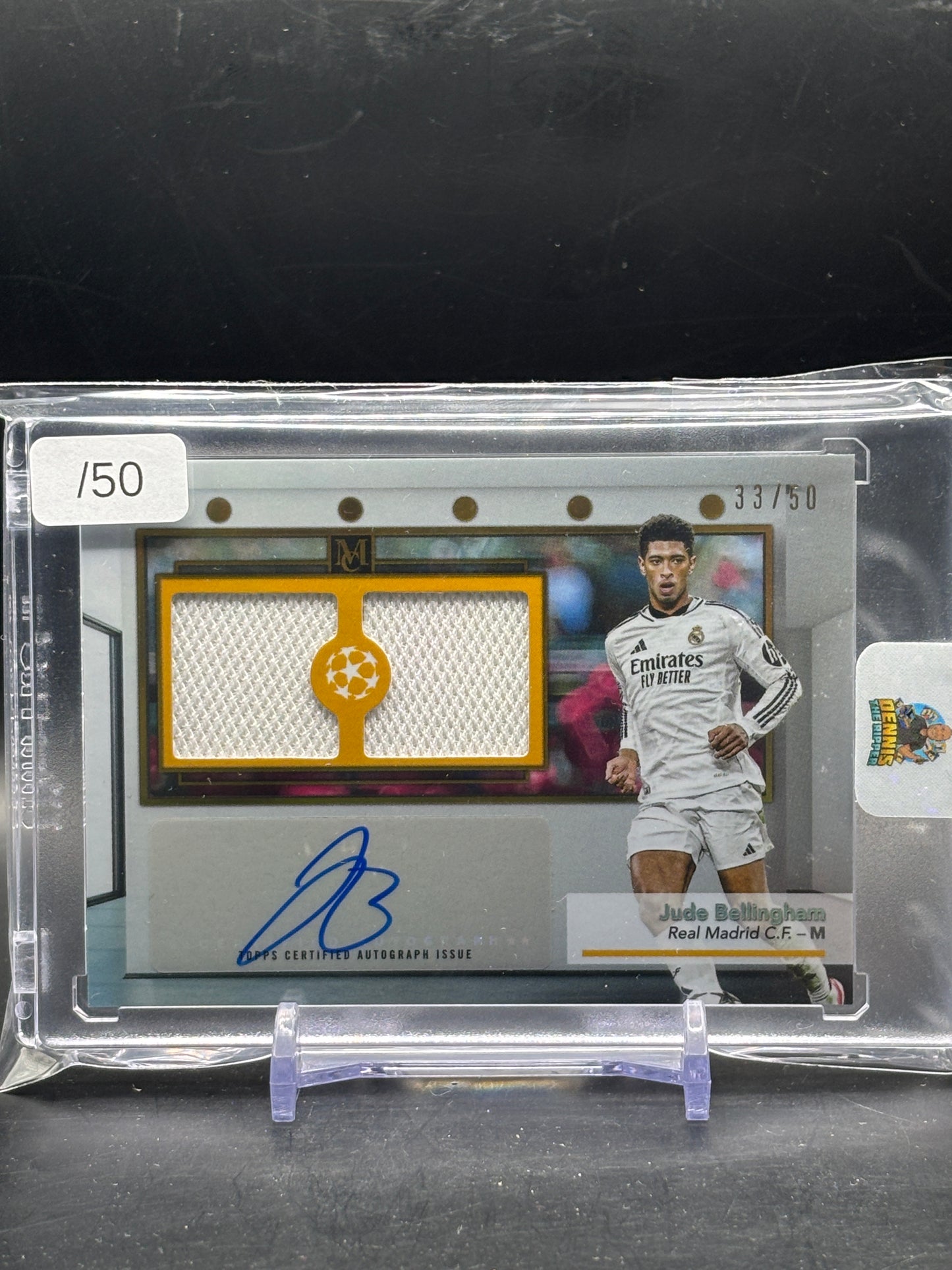 2024-25 Topps Museum UCC Jude Bellingham Real Madrid Patch Auto 33/50