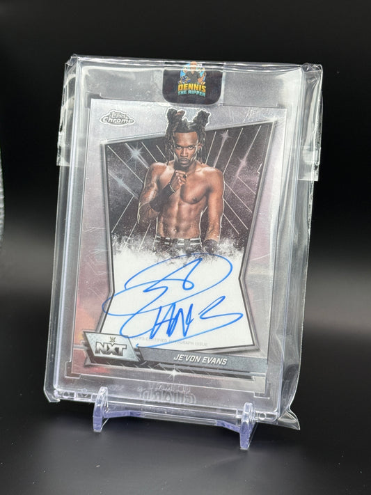 2026 Topps Chrome WWE Je'von Evans NXT Auto