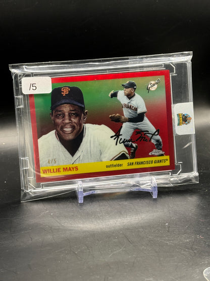 2025 Topps Chrome Platinum MLB Willie Mays San Francisco Giants 4/5