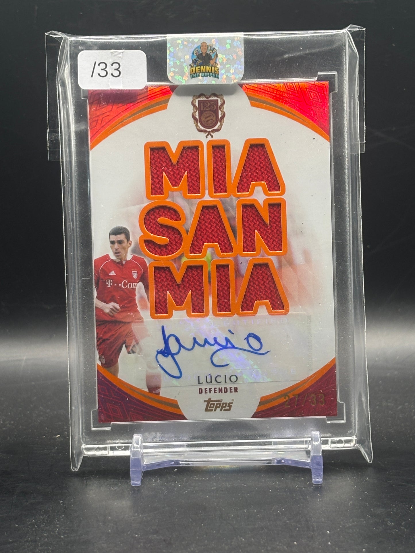 2024-25 Topps 125 Years FC Bayern München Lucio Patch Auto 27/33