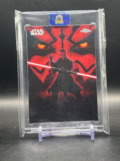 2025 Topps Star Wars Chrome Darth Maul A Kyber Light Card