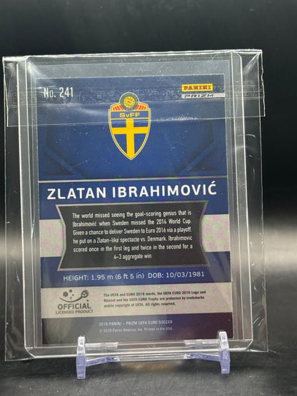 2016 Panini Prizm UEFA Zlatan Ibrahimovic Sweden Silver