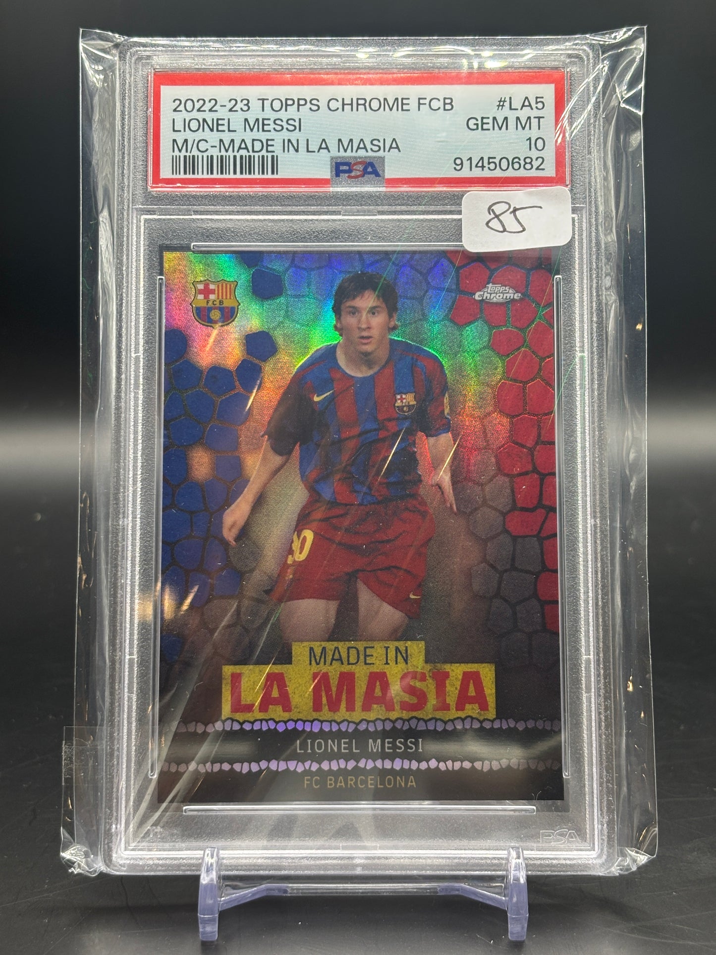 2022/2023 Topps Chrome FCB Lionel Messi PSA #10 / 91450682