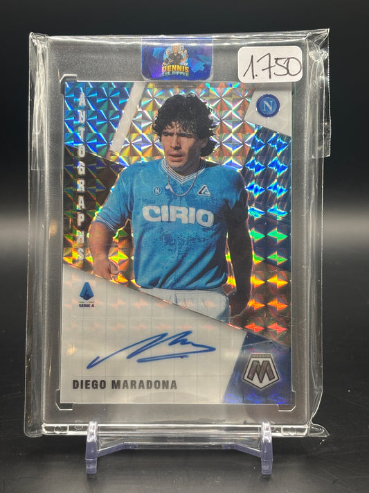 2020/2021 Panini Mosaic Serie A Soccer Diego Maradona Auto A-DM