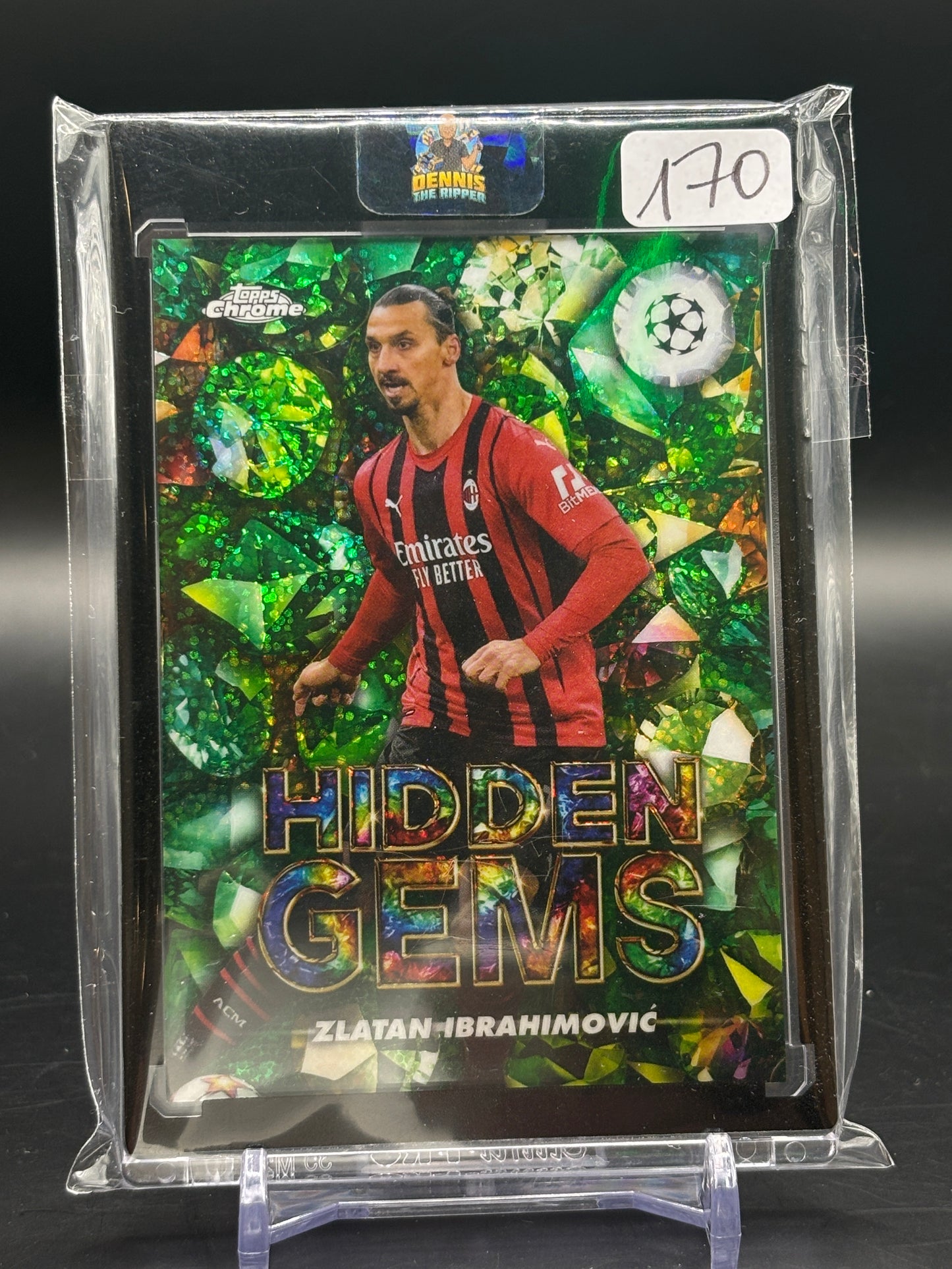 Topps Chrome Zlatan Ibrahimovic AC Milan Soccer Hidden Gems