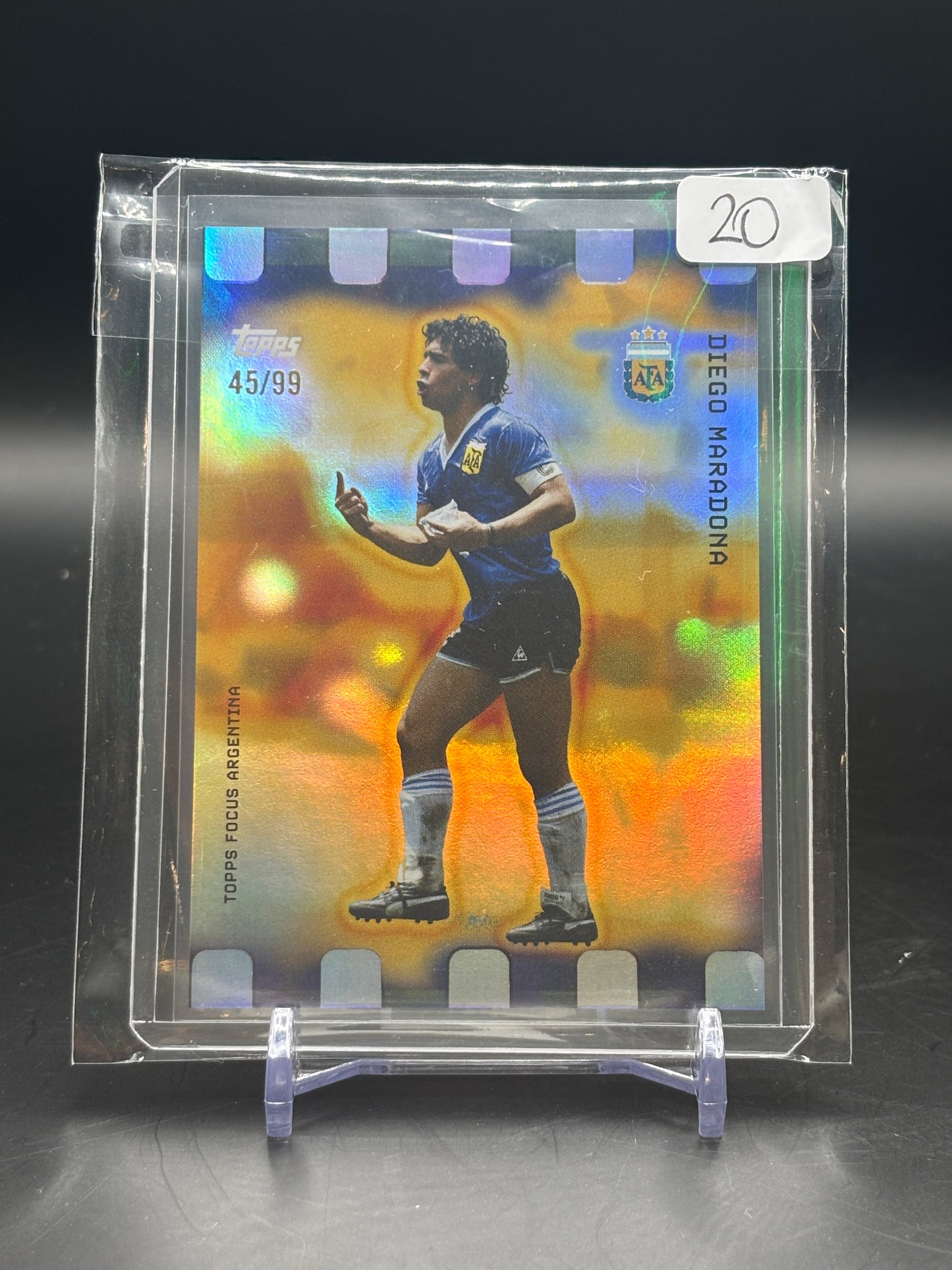 2025 Topps Focus Diego Maradona Golden Hour /99
