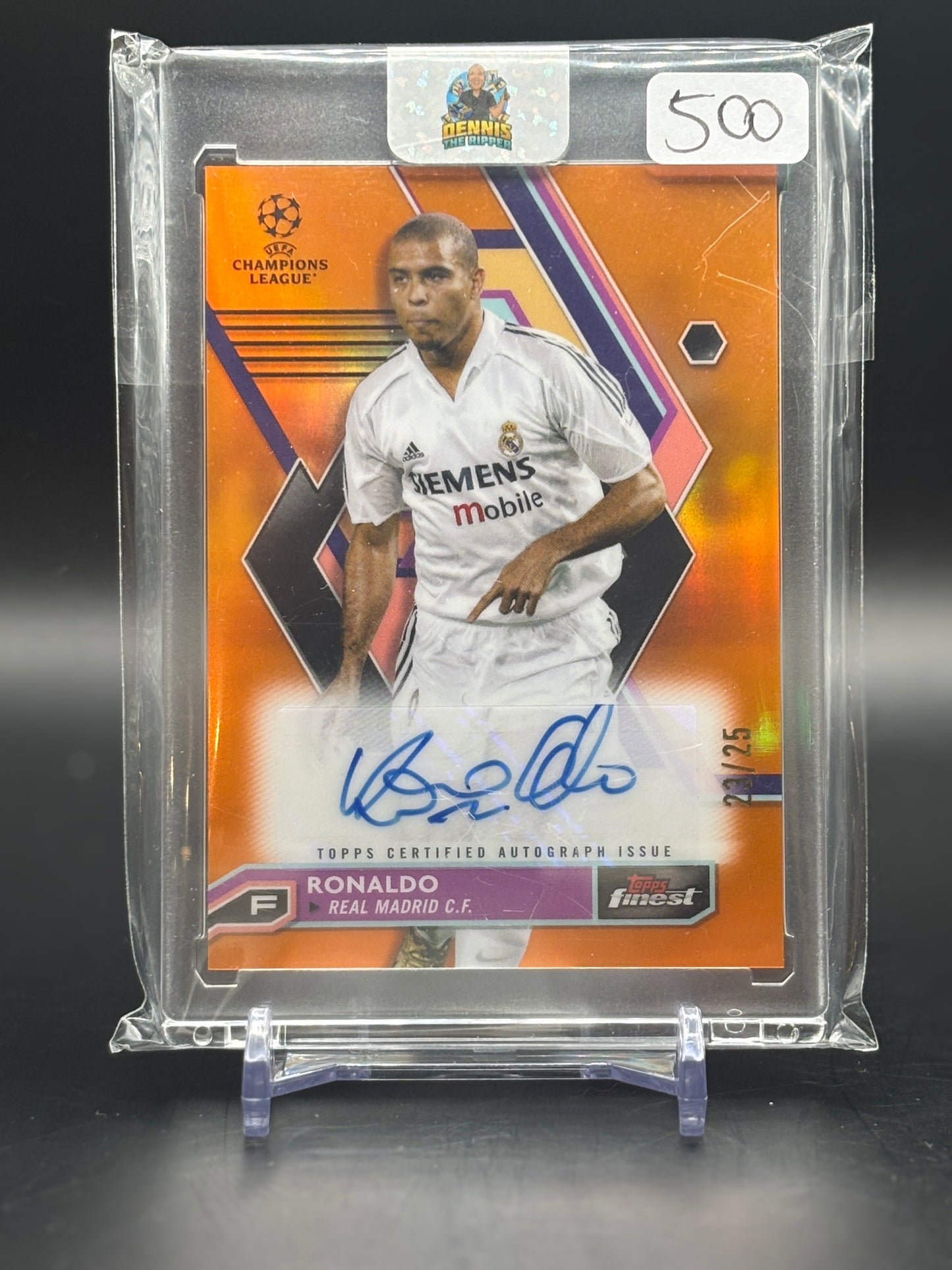 2022/2023 Topps Finest UCL & UEL Ronaldo Real Madrid Auto 23/25