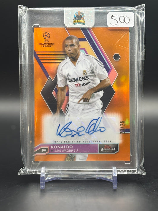 2022/2023 Topps Finest UCL & UEL Ronaldo Real Madrid Auto 23/25