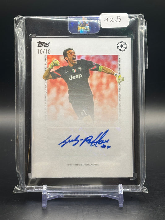 2025 Topps Simplicidad Gianluigi Buffon Red Auto 10/10