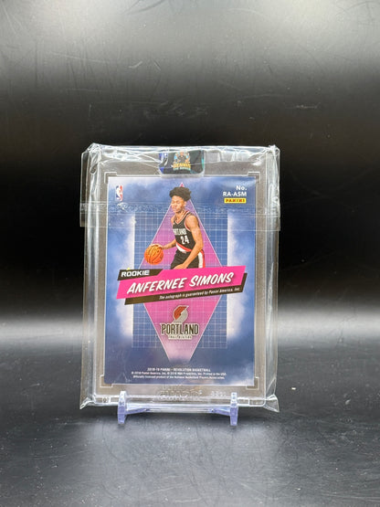 2018-19 Panini Revolution NBA Anfernee Simons Portland Trail Blazers Auto