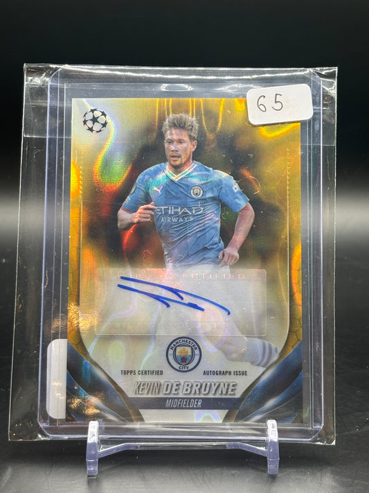 2024 Topps Chrome Kevin De Bruyne Auto Gold Lava