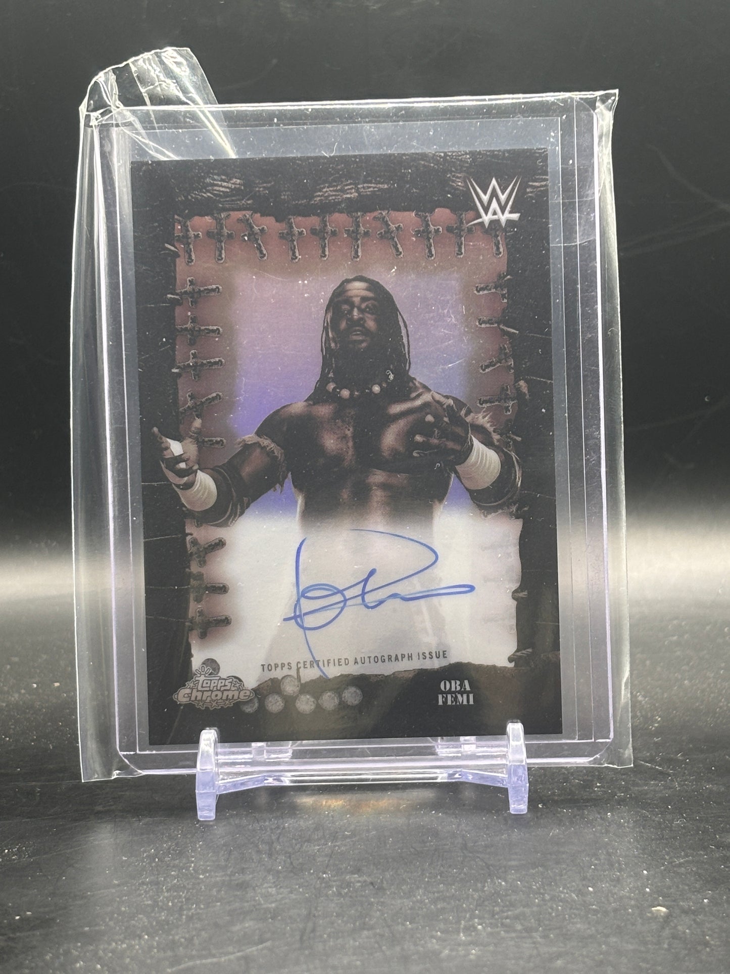 2025 Topps Chrome WWE x Cactus Jack Oba Femi Auto