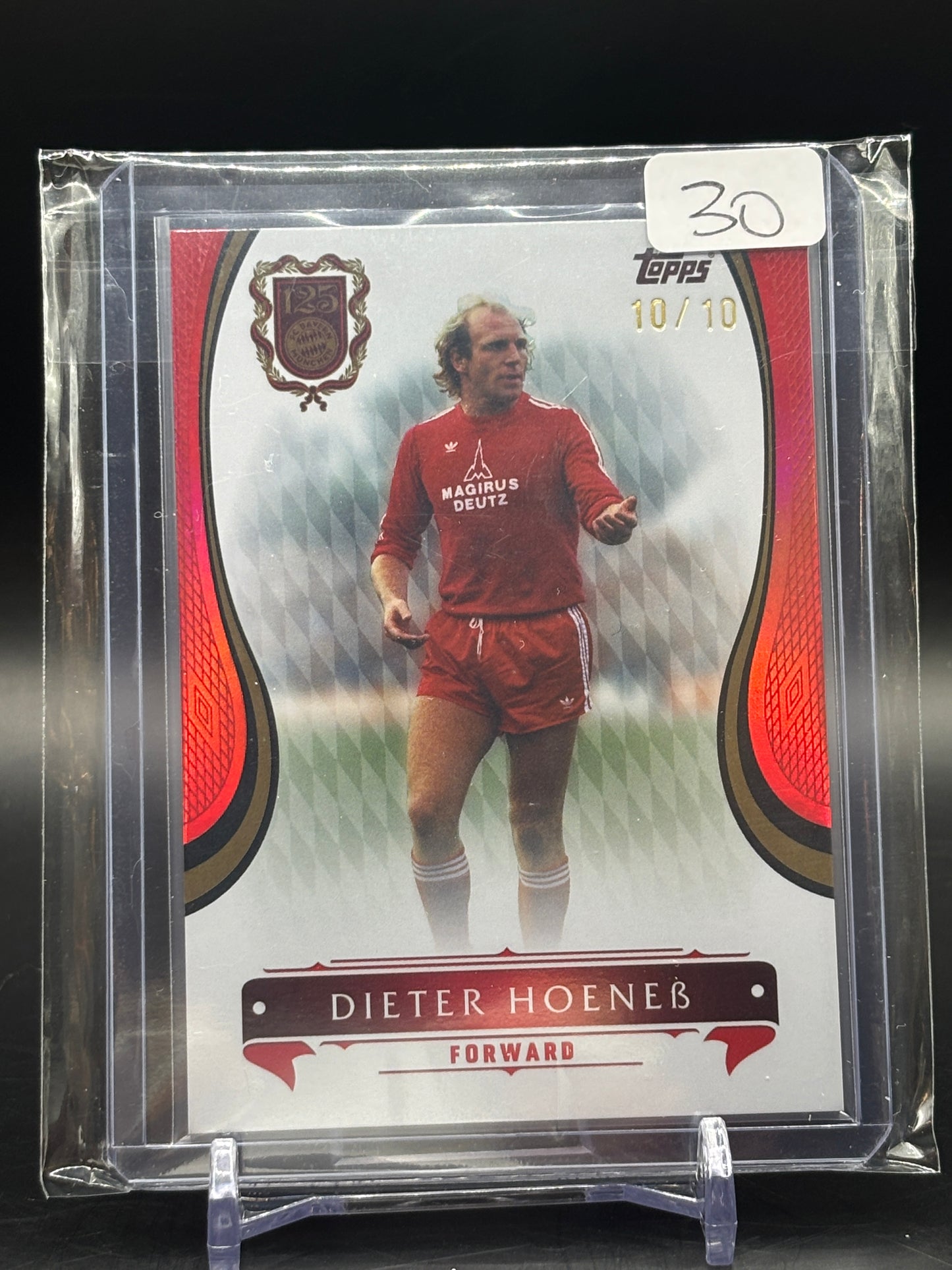 Topps Soccer FC Bayern Munich 125 Years Anniversary Dieter Hoeneß 10/10